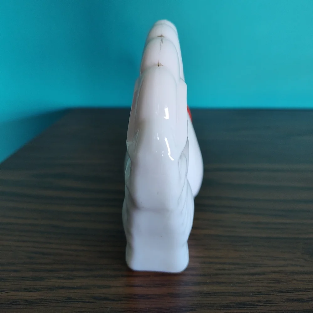 Vintage Avon Milk Glass Rooster Hand Lotion Bottle. (Empty) - Picture 4 of 6